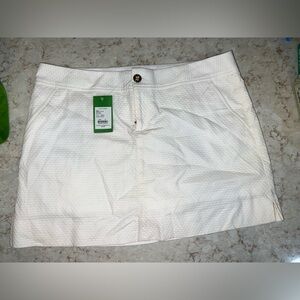 Lily Pulitzer Nicki Skort Resort White size 14 NWT